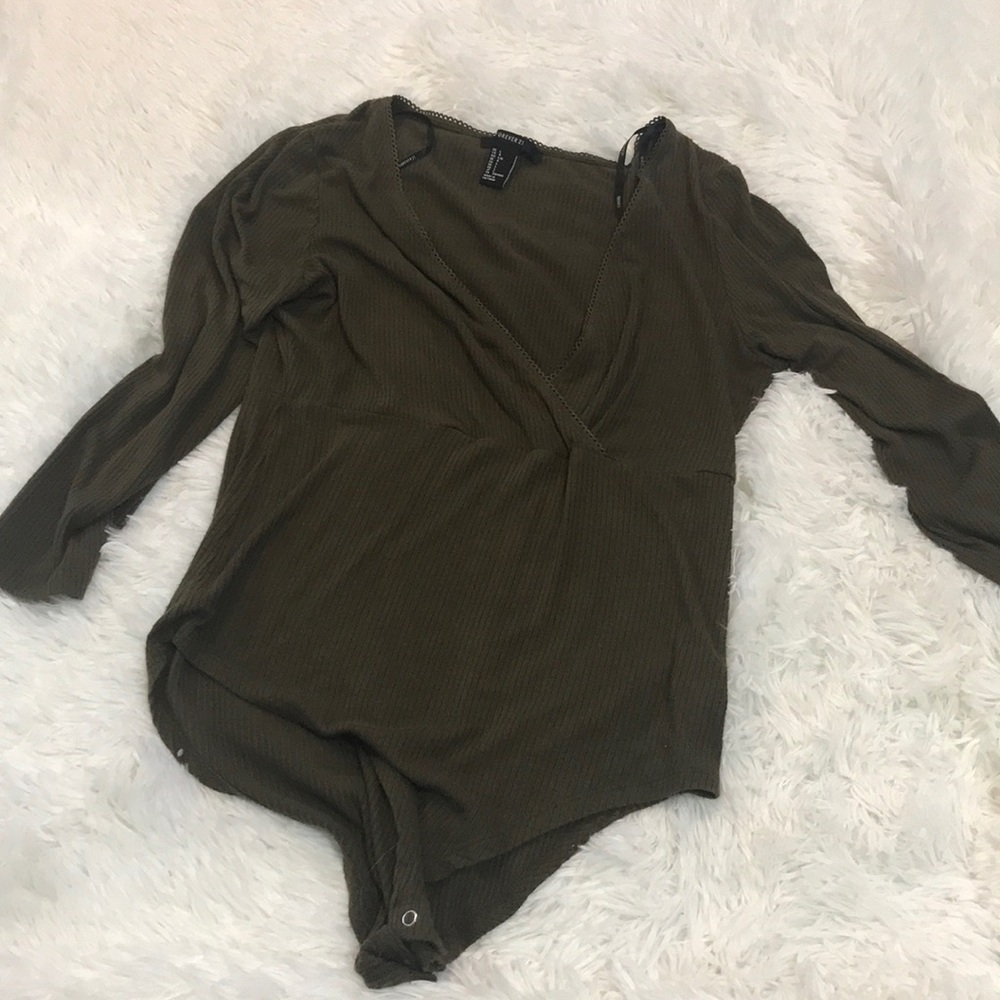Army green body suit